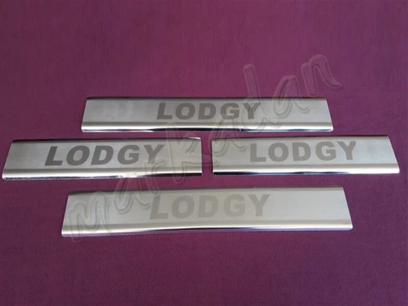 WOC Chrome Dacia Lodgy Krom Kapı Eşiği 2012-2022 4 Parça Paslanmaz Çelik ürün görseli 1