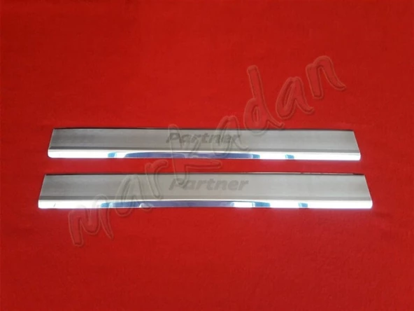 Markadan Peugeot Partner Krom Kapı Eşiği 1996-2008 2 Parça Paslanmaz Çelik ürün görseli 1