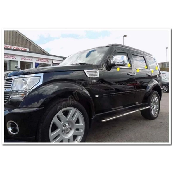 WOC Chrome Dodge Nitro Krom Cam Çıtası 2007-2012 6 Parça Paslanmaz Çelik ürün görseli 1