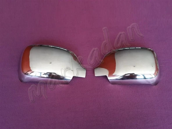 WOC Chrome Renault Kangoo Krom Ayna Kapağı 2002-2007 2 Parça Abs Krom ürün görseli 1