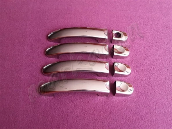 WOC Chrome VW Caddy Krom Kapı Kolu 2004-2014 4 Kapı Paslanmaz Çelik ürün görseli 1