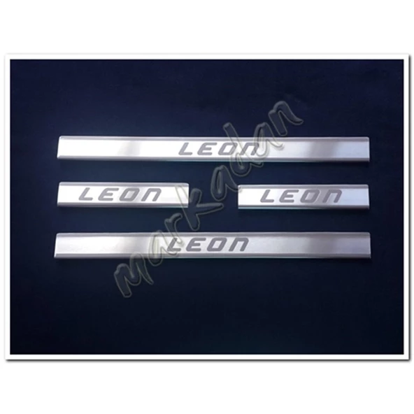 Markadan Seat Leon Krom Kapı Eşiği 2012-2019 4 Parça Paslanmaz Çelik ürün görseli 1