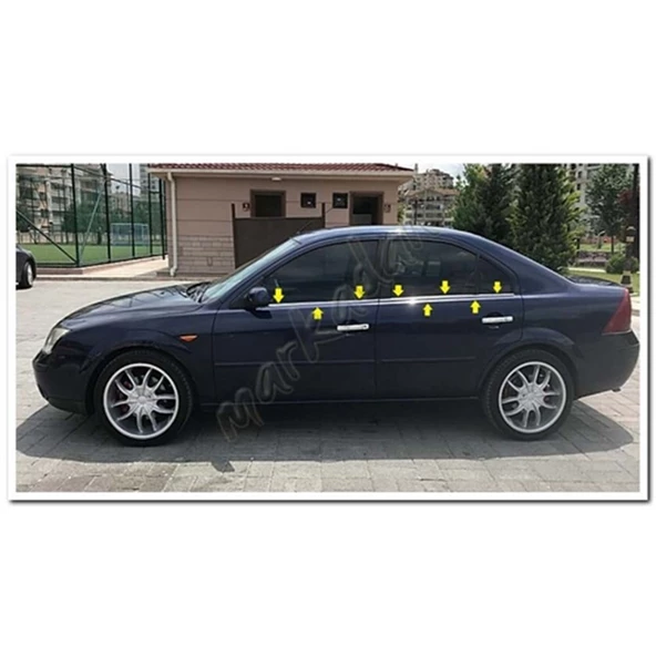 WOC Chrome Ford Mondeo Krom Cam Çıtası 2001-2007 4 Parça Paslanmaz Çelik ürün görseli 1