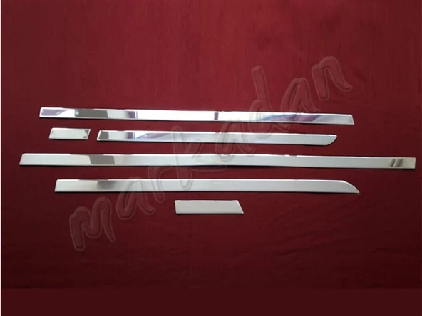 DB Chrome Mercedes Vito W447 Uzun Şasi Yan Kapı Çıtası Nikelajı 2014 Sonrası 6 Parça P.Çelik ürün görseli 1