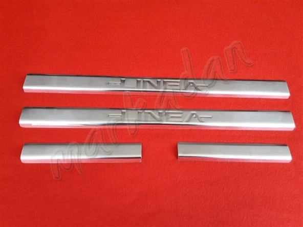 Markadan Fiat Linea Krom Kapı Eşiği 2006-2018 4 Parça Paslanmaz Çelik ürün görseli 1