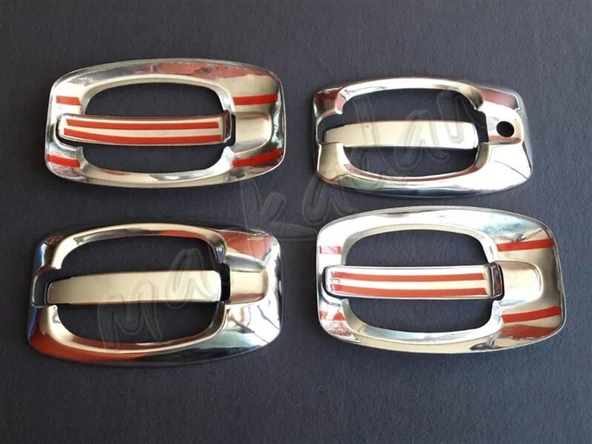 Markadan Fiat Ducato Krom Kapı Kolu 2006-2014 4 Kapı 8 Parça Paslanmaz Çelik - Resim 2