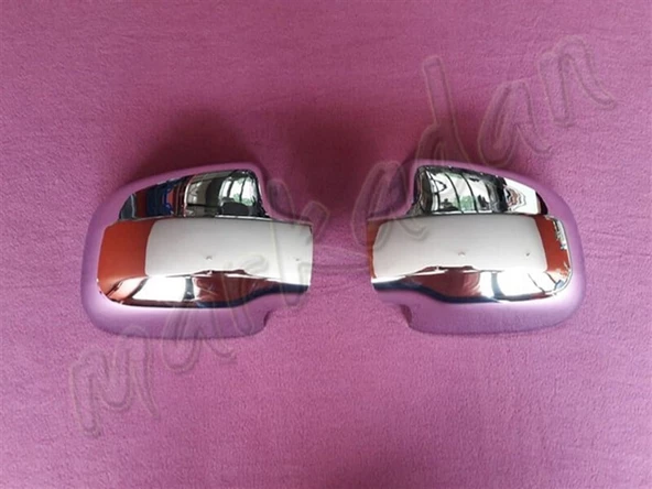 WOC Chrome Dacia Logan Mcv Krom Ayna Kapağı 2005-2013 2 Parça Abs Krom ürün görseli 1