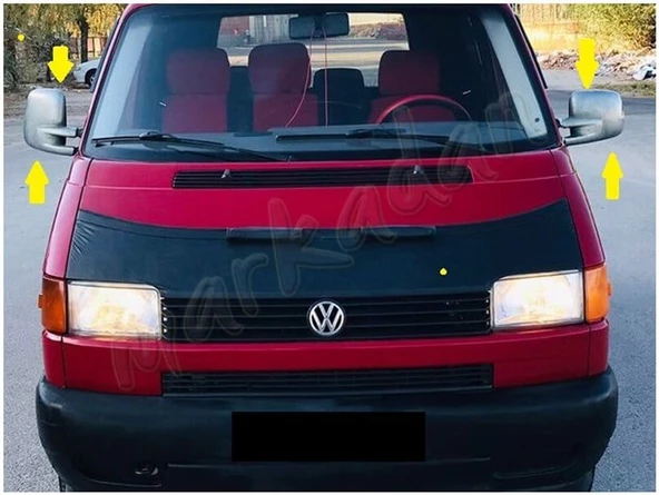 VW T4 Multivan Krom Ayna Kapağı 1995-2003 2 Parça Abs Krom - Resim 3