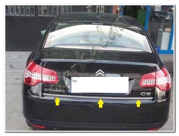 Citroen C5 Krom Bagaj Alt Çıta 2008-2019 Paslanmaz Çelik ürün görseli 1