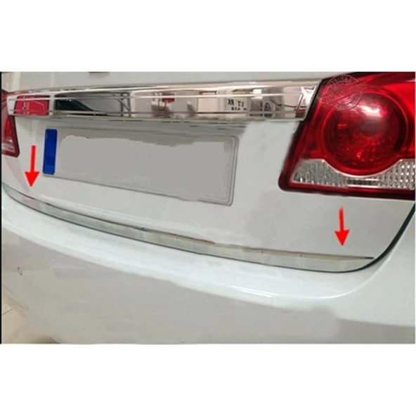 Chevrolet Cruze Sedan Krom Bagaj Alt Çıta 2009-2016 Paslanmaz Çelik ürün görseli 1