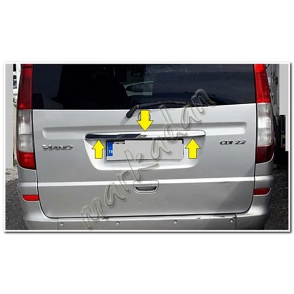 Mercedes Viano Krom Bagaj Çıtası 2004-2014 Paslanmaz Çelik ürün görseli 1