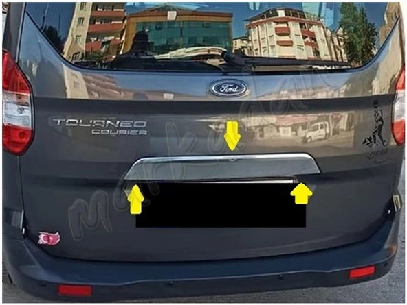 Ford Tourneo Courier Krom Bagaj Çıtası 2014-2023 Paslanmaz Çelik ürün görseli 1