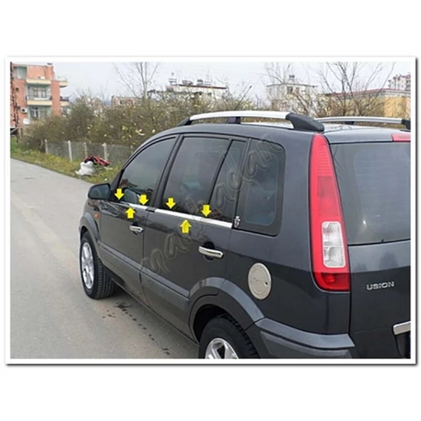 Ford Fusion Krom Cam Çıtası 2002-2012 4 Parça Paslanmaz Çelik ürün görseli 1