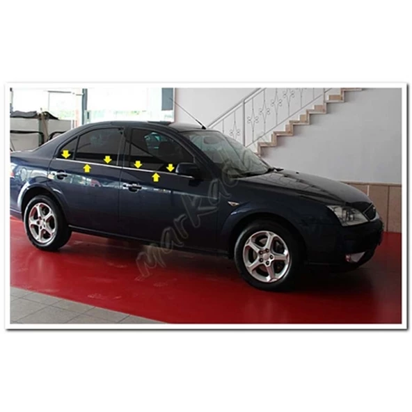 Ford Mondeo Krom Cam Çıtası 2001-2007 4 Parça Paslanmaz Çelik ürün görseli 1
