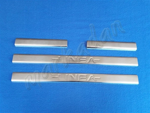 Fiat Linea Krom Kapı Eşiği 2006-2018 4 Parça Paslanmaz Çelik ürün görseli 1