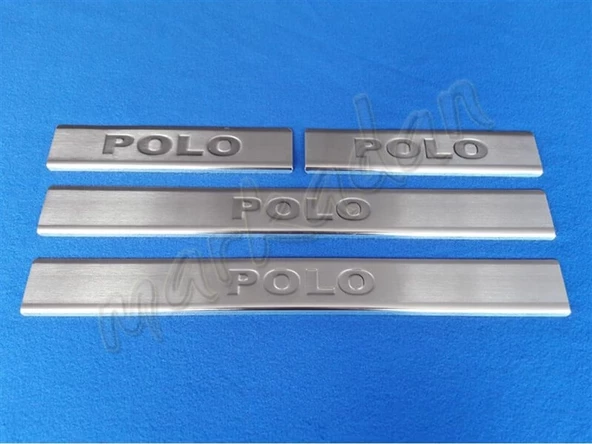 VW Polo Krom Kapı Eşiği 2009-2017 4 Parça Paslanmaz Çelik ürün görseli 1