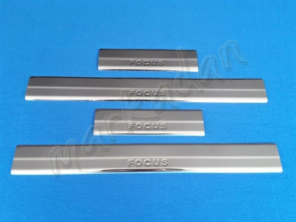 Ford Focus Krom Kapı Eşiği 2011-2018 4 Parça Paslanmaz Çelik ürün görseli 1