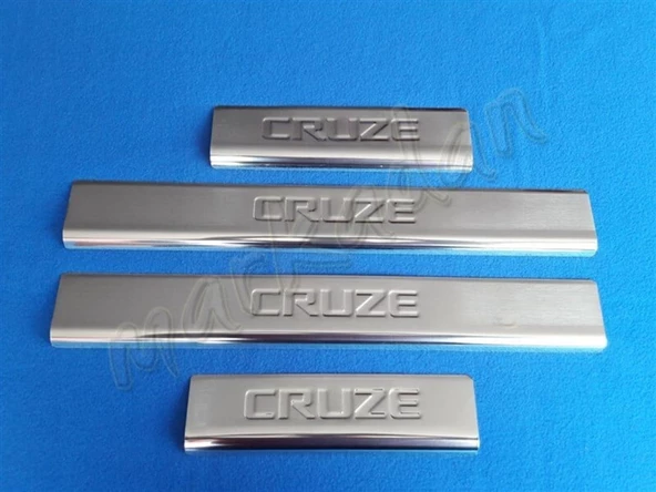 Chevrolet Cruze Krom Kapı Eşiği 2009-2016 4 Parça Paslanmaz Çelik ürün görseli 1