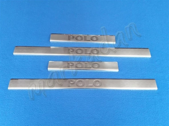 VW Polo Krom Kapı Eşiği 2001-2009 4 Parça Paslanmaz Çelik ürün görseli 1