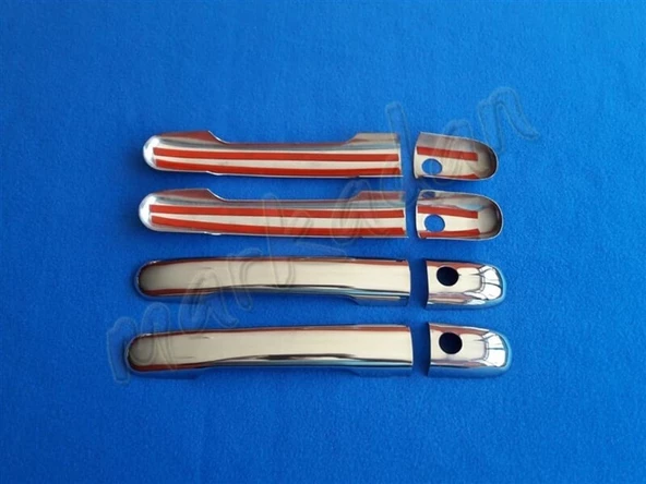 VW Volt Lt Krom Kapı Kolu 1998-2006 4 Kapı Paslanmaz Çelik - Resim 2