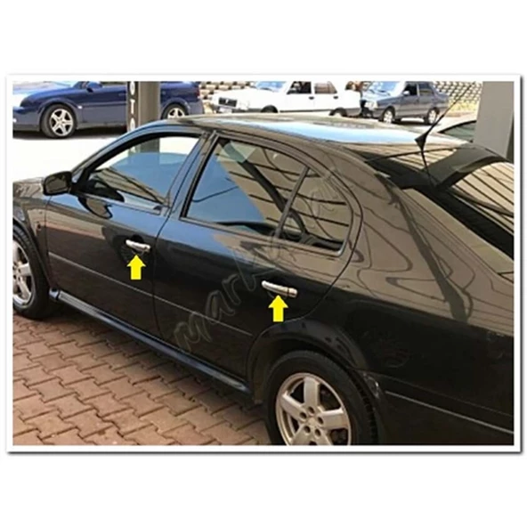 Skoda Octavia Krom Kapı Kolu 2004-2008 4 Kapı Paslanmaz Çelik - Resim 3