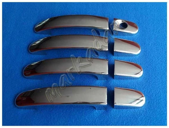 Ford C-Max Krom Kapı Kolu 2003-2010 4 Kapı Paslanmaz Çelik - Resim 3