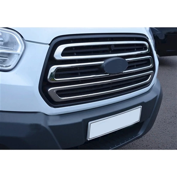 Ford Transit Krom Ön Panjur 2014-2018 3 Parça Paslanmaz Çelik ürün görseli 1