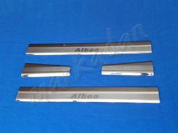 Fiat Albea Krom Kapı Eşiği 2002-2012 4 Parça Paslanmaz Çelik ürün görseli 1