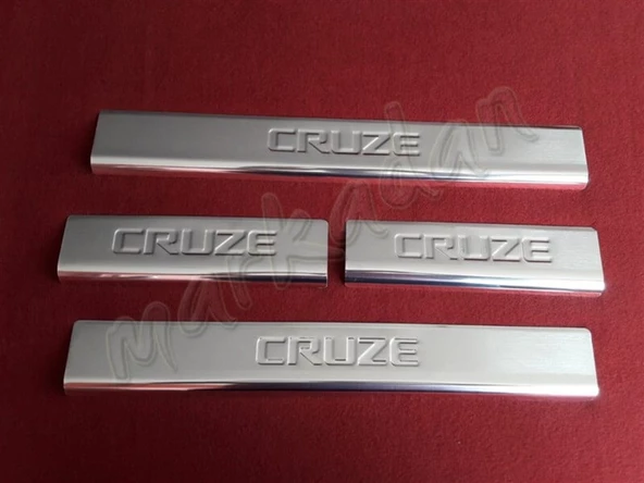 DB Chrome Chevrolet Cruze Krom Kapı Eşiği 2009-2016 4 Parça P.Çelik ürün görseli 1