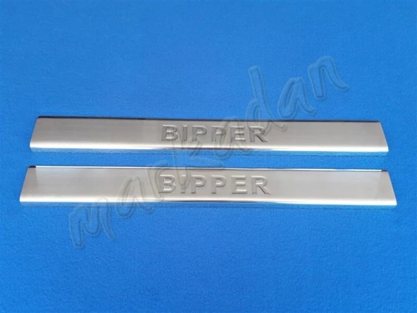 Peugeot Bipper Krom Kapı Eşiği 2008 Sonrası 2 Parça Paslanmaz Çelik ürün görseli 1