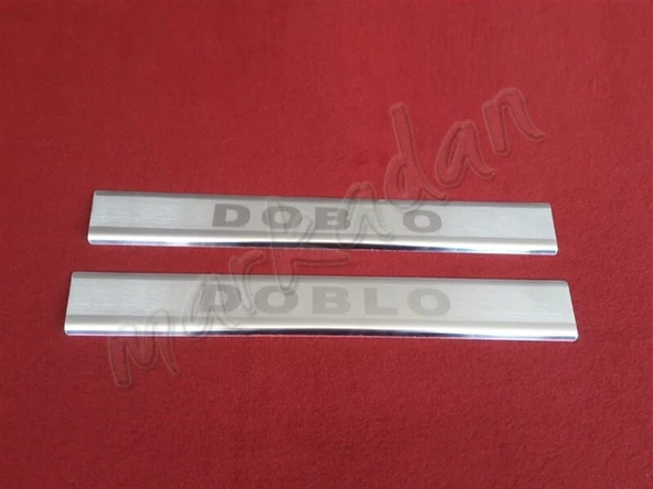 DB Chrome Fiat Doblo Krom Kapı Eşiği 2010-2023 2 Parça P.Çelik ürün görseli 1