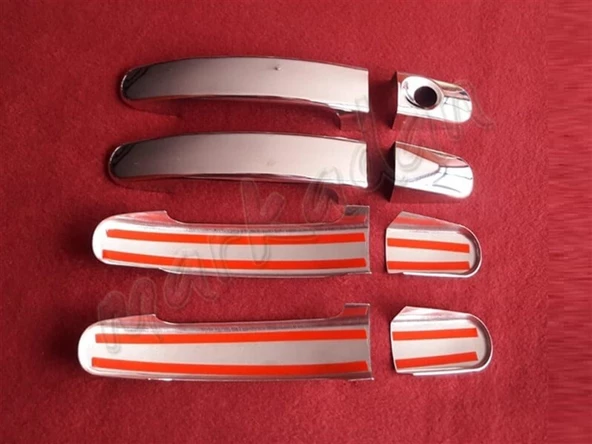 DB Chrome Ford Focus Sedan Kapı Kolu Nikelajı 2005-2011 4 Kapı P.Çelik - Resim 2
