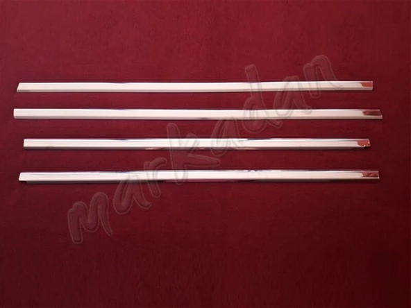 DB Chrome Mitsubishi Lancer Cam Çıtası Nikelajı 2004-2007 4 Parça P.Çelik ürün görseli 1