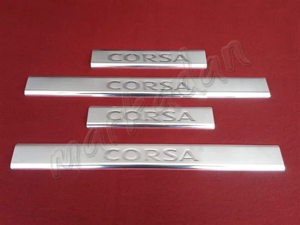 DB Chrome Opel Corsa C Krom Kapı Eşiği 2000-2006 4 Parça P.Çelik ürün görseli 1