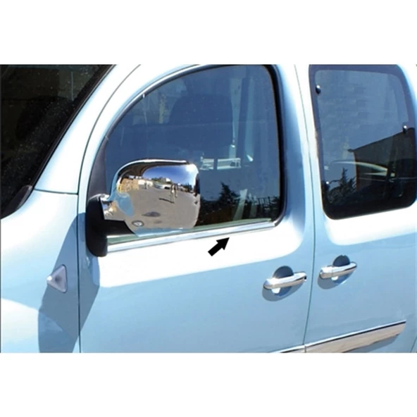 DB Chrome Renault Kangoo Cam Çıtası Nikelajı 1997-2007 2 Parça P.Çelik ürün görseli 1