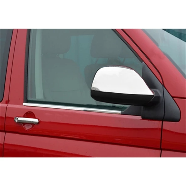 DB Chrome VW T5 Caravelle Cam Çıtası Nikelajı 2003-2014 2 Parça P.Çelik ürün görseli 1