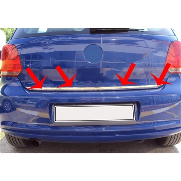 DB Chrome VW Polo Krom Bagaj Alt Çıta 2009-2017 P.Çelik ürün görseli 1