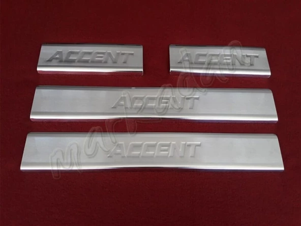 DB Chrome Hyundai Accent Blue Krom Kapı Eşiği 2011-2018 4 Parça P.Çelik ürün görseli 1