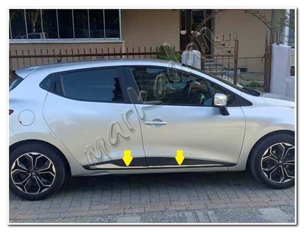 DB Chrome Renault Clio 4 Krom Yan Kapı Çıtası 2012-2020 4 Parça P.Çelik ürün görseli 1