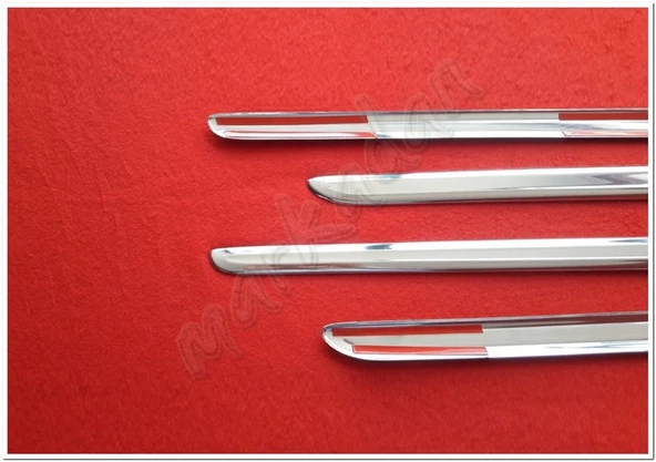 DB Chrome VW Caddy Krom Yan Kapı Çıtası 2015-2020 4 Parça P.Çelik - Resim 5