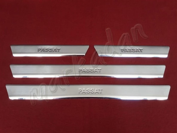 DB Chrome VW Passat B8 Krom Kapı Eşiği 2015 Sonrası 4 Parça P.Çelik ürün görseli 1