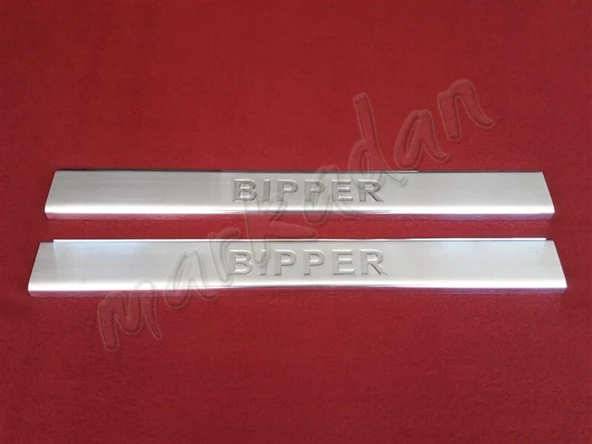 DB Chrome Peugeot Bipper Krom Kapı Eşiği 2008 Sonrası 2 Parça P.Çelik ürün görseli 1