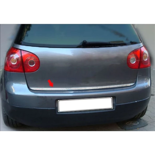 Markadan VW Golf 5 Krom Bagaj Alt Çıta 2004-2009 Paslanmaz Çelik ürün görseli 1