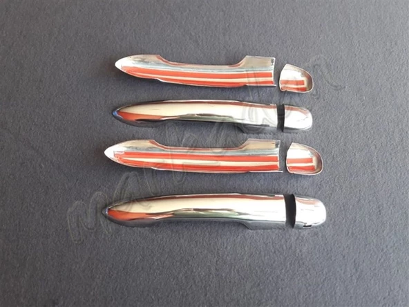 Markadan Renault Laguna 2 Krom Kapı Kolu 2003-2008 4 Kapı Paslanmaz Çelik - Resim 2