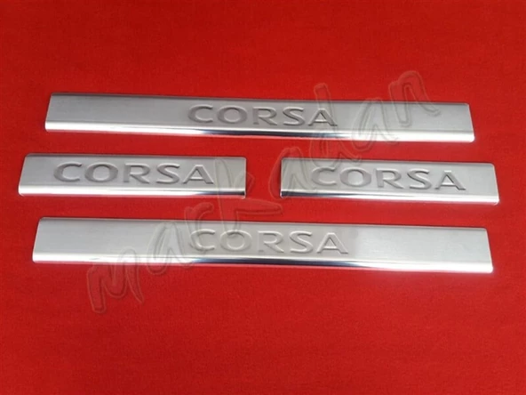 Markadan Opel Corsa C Krom Kapı Eşiği 2000-2006 4 Parça Paslanmaz Çelik ürün görseli 1