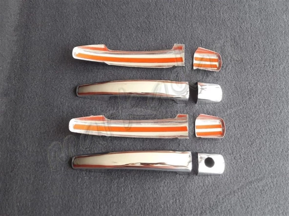 Markadan Peugeot 207 Krom Kapı Kolu 2006-2012 4 Kapı Paslanmaz Çelik - Resim 2