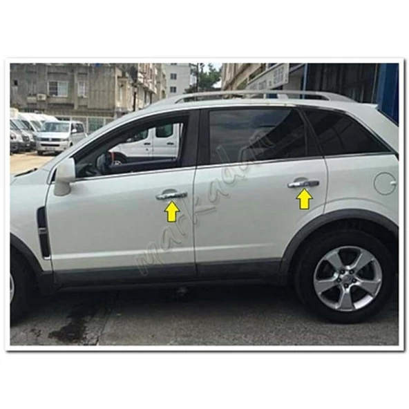 Markadan Opel Antara Krom Kapı Kolu 2007 Sonrası 4 Kapı Paslanmaz Çelik - Resim 3
