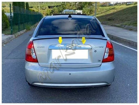 Markadan Hyundai Accent Era Krom Bagaj Çıtası 2005-2011 Paslanmaz Çelik ürün görseli 1