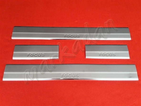 Markadan Ford Focus Krom Kapı Eşiği 2005-2011 4 Parça Paslanmaz Çelik ürün görseli 1
