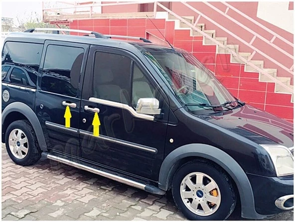 Markadan Ford Connect Krom Kapı Kolu 2002-2014 4 Kapı Paslanmaz Çelik - Resim 3